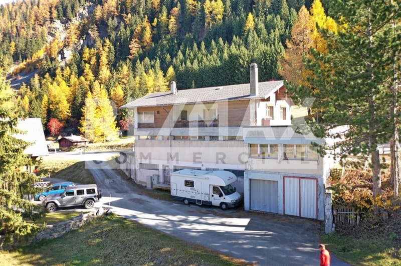 Immeuble mixte à rénover, avec restaurant + chambres à Bourg-St-Pierre (VS) (2)