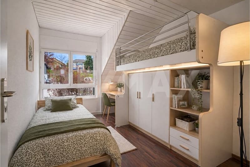 Duplex dernier étage | Plafond cathédral, vue 180 Alpes & campagne  Région Rolle/Nyon (6)