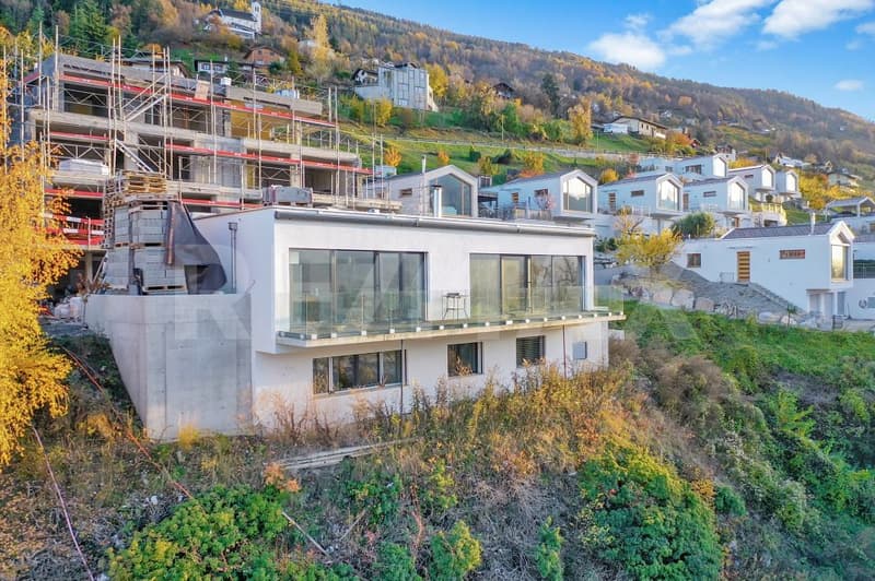 Villa neuve 2025 | Duplex 4.5p 151m² terrasse vitrée | Vue vallée du Rhône Hauteurs de Sion (4)
