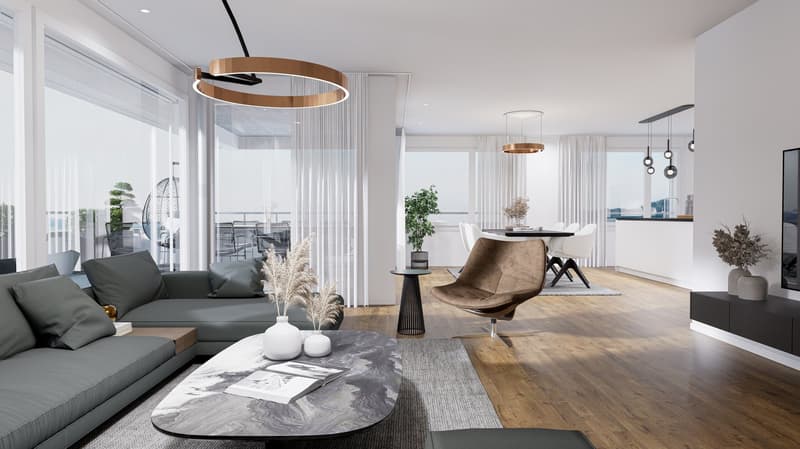 Wohnüberbauung ALZBACHFELD Reinach - 3.5-Zimmer-Attika-Eigentumswohnungen (4)