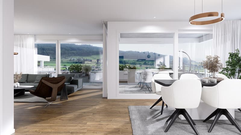 Résidence ALZBACHFELD Reinach - Appartements en attique de 3,5 pièces (2)