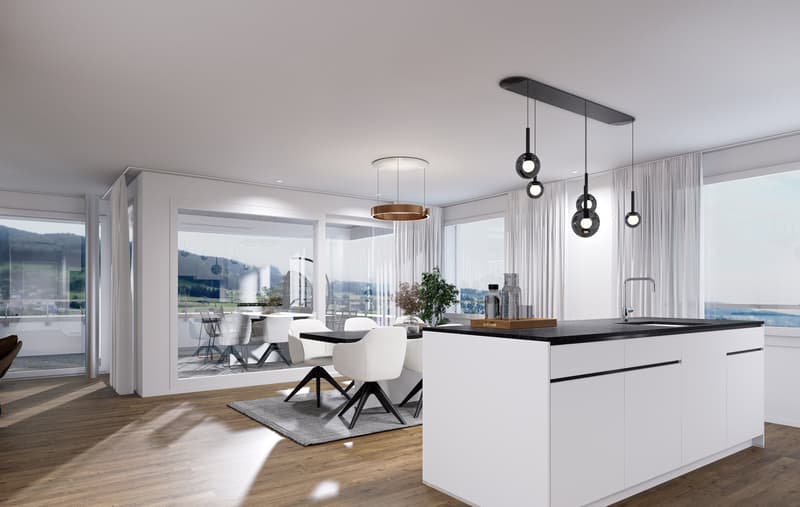 Résidence ALZBACHFELD Reinach - Appartements en attique de 3,5 pièces (6)