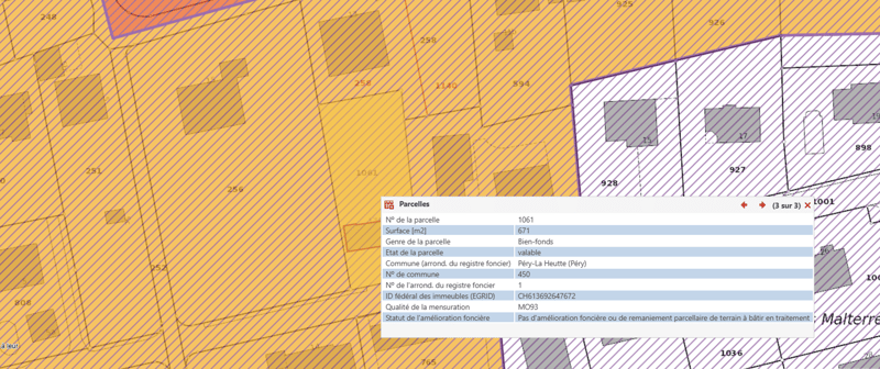 Terrain constructible avec avant-projet de villa contemporaine et rendement locatif – Péry (1)