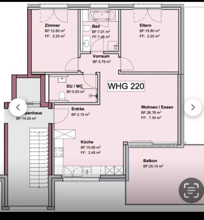 Moderne 3-Zimmer-Wohnung mit Balkon und herrlicher Aussicht in Reinach (10)