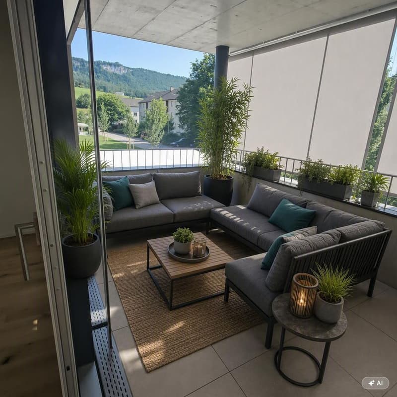 2.5 Zi WG mit offenem Grundriss und grossem Balkon (4)