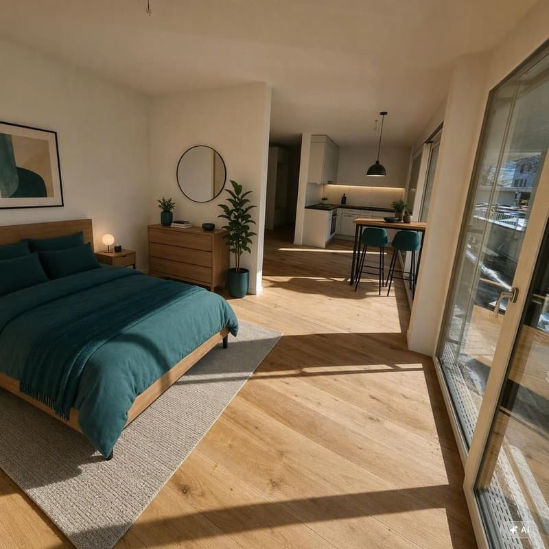 2.5 Zi WG mit offenem Grundriss und grossem Balkon (1)