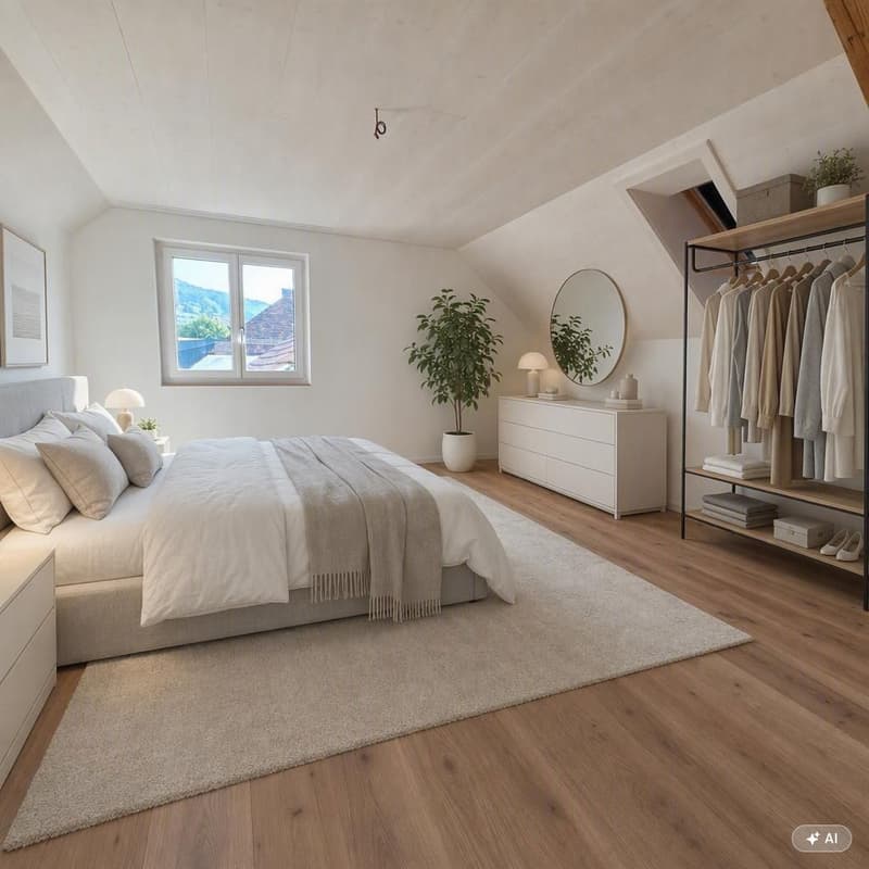 Charmante 2.5-Zimmer-Dachwohnung mit Bergblick in Oensingen (8)