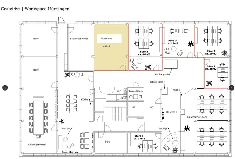 Modern office with co-working infrastructure in Münsingen – available immediately (6)