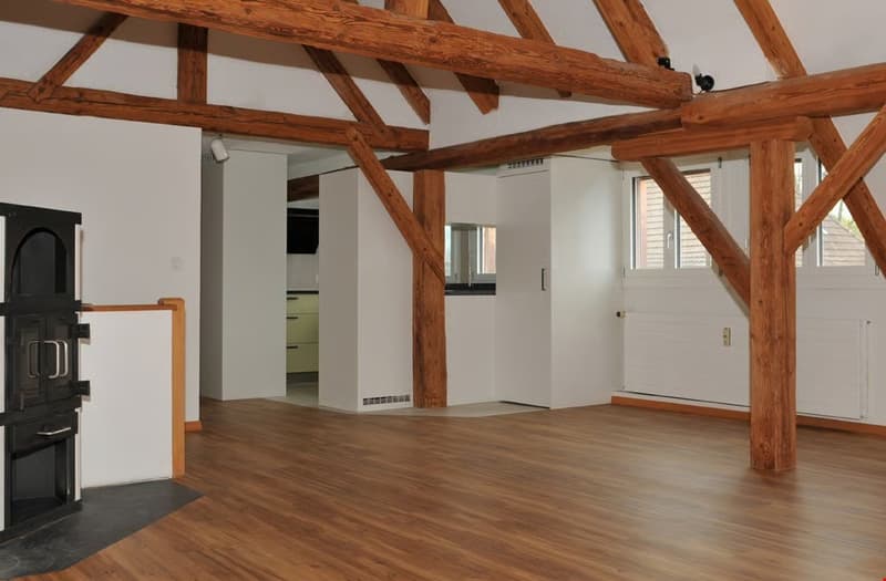 Charmante 4.5-Zimmer-Wohnung mit Cheminéeofen in Kiesen (1)
