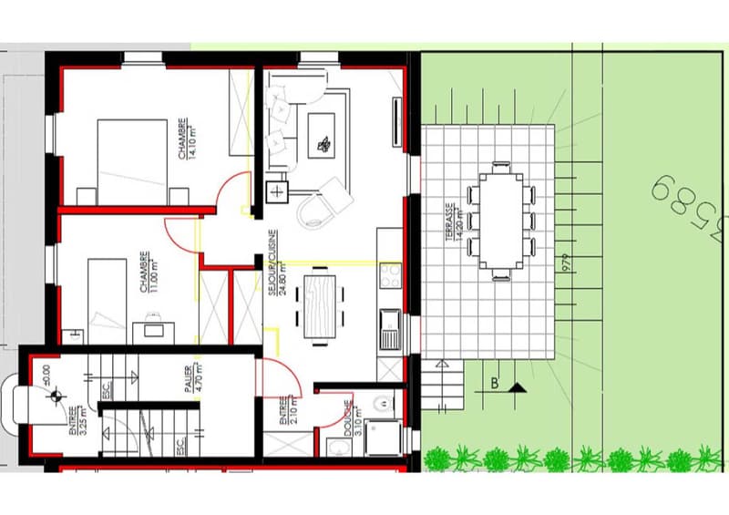 Sublime appartement de 2.5 pièces au rez-de-chaussée dans la Résidence Camille (2)