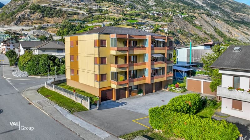 Appartement ensoleillé de 4,5 pièces avec deux garages dans un quartier calme à Steg (13)