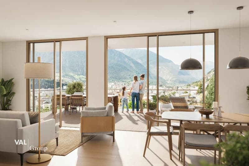 Modern 3.5 room apartment with breathtaking views of the mountain panorama (3)