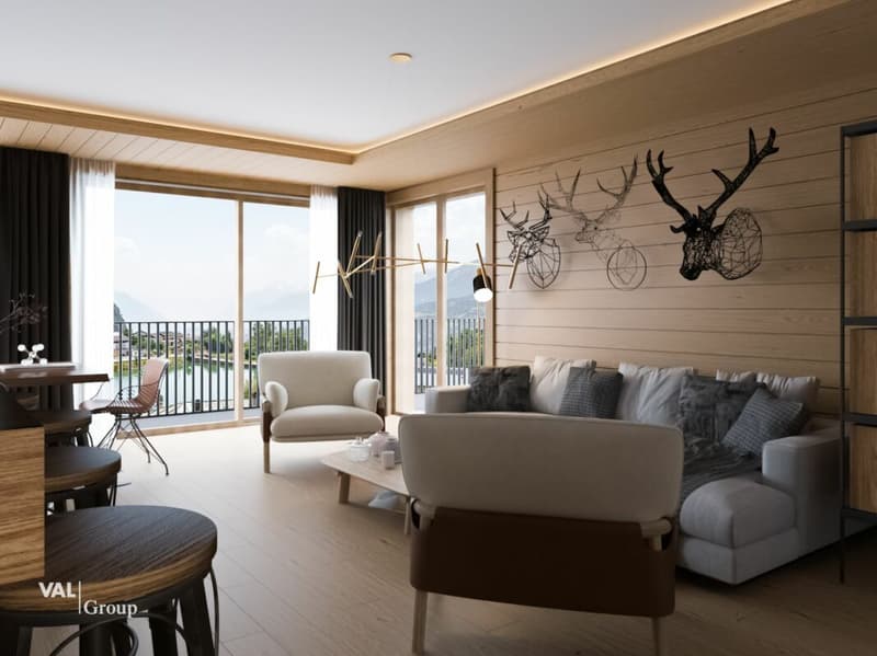 Magnificent duplex in a secondary residence with a view of the lake (6)