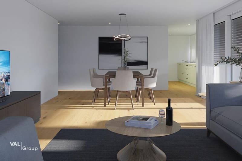 Appartement moderne 4.5 pièces au rez-de-chaussée - Habitation confortable dans un quartier calme (5)