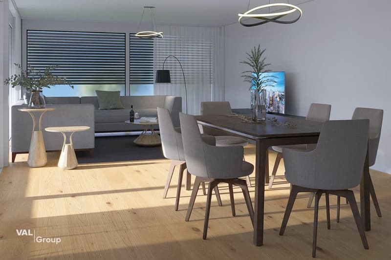 Appartement moderne 4.5 pièces au rez-de-chaussée - Habitation confortable dans un quartier calme (7)