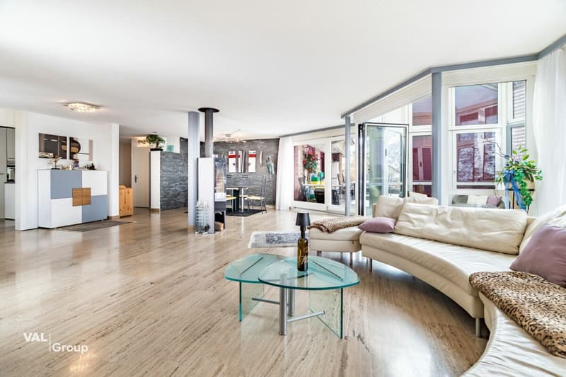Exclusive 5.5-room terrace apartment with lift directly into the apartment - privileged view location in Visp (6)