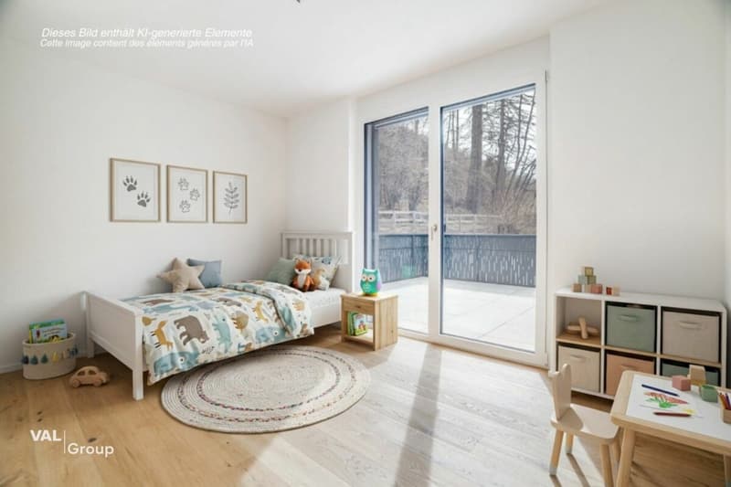 Unique 4.5-room attic apartment in Visp - modern living with the best view (5)