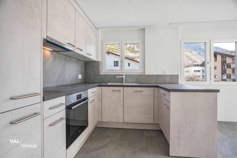 Appartement neuf de 3,5 pièces lumineux avec balcon - Vivre à Steg (4)