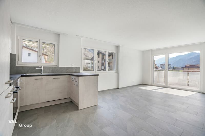Appartement neuf de 3,5 pièces lumineux avec balcon - Vivre à Steg (3)