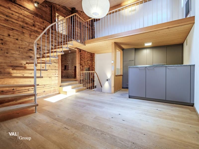 Renovated Valais house in the old village center of Leuk (2)