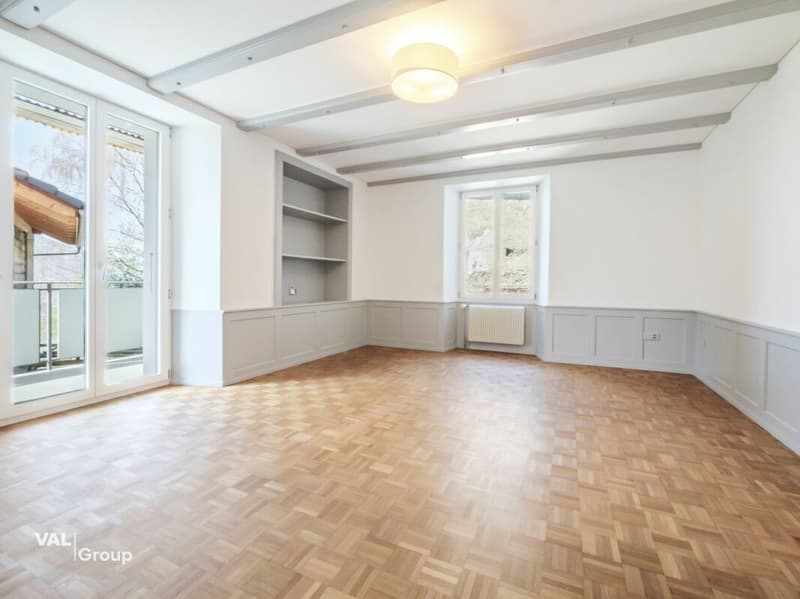 Renovated 4.5-room old building apartment with charm and beautiful garden (1)