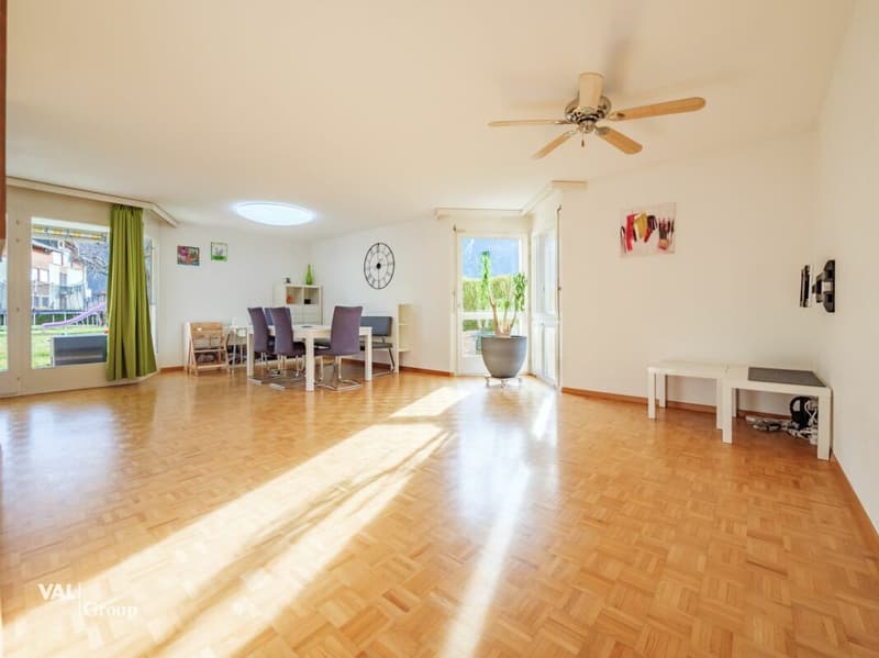Well-maintained garden apartment in the wine paradise of Salgesch (2)