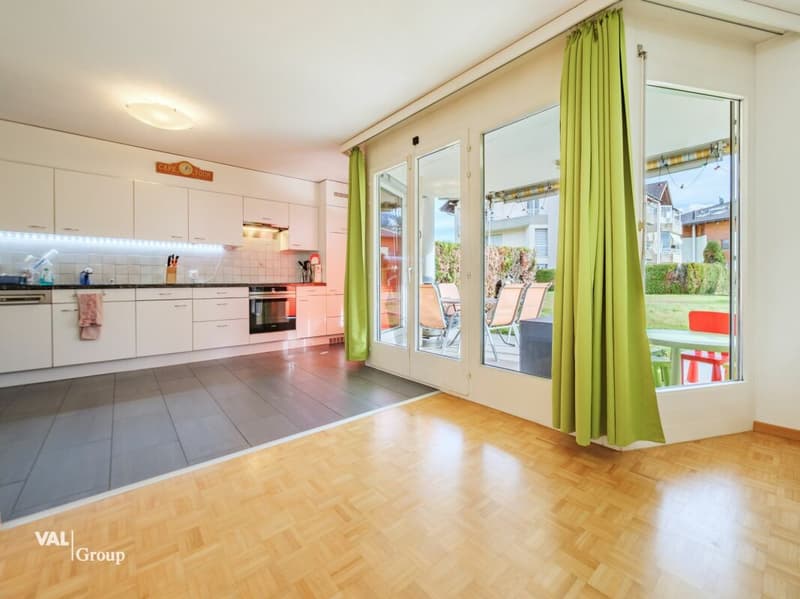 Well-maintained garden apartment in the wine paradise of Salgesch (4)