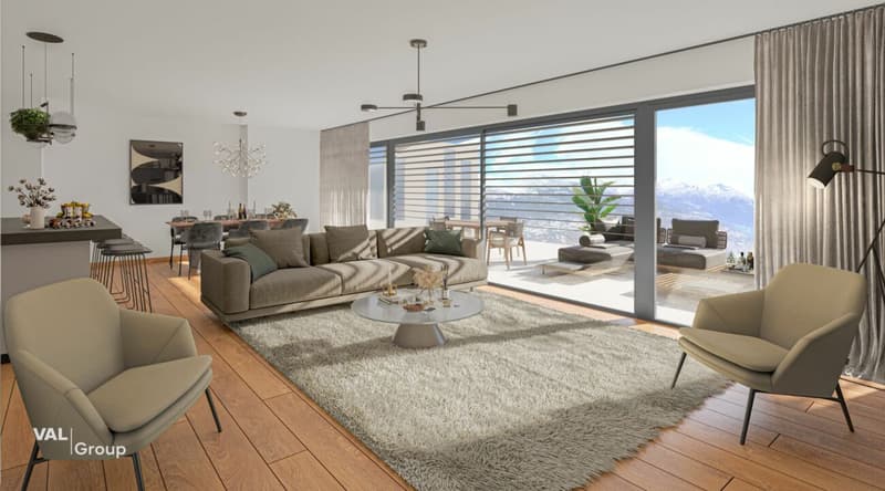 Contemporary villa with panoramic views of the Rhone Valley (7)