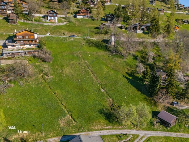 Superba parcella edificabile all'ingresso di Grimentz, posizione strategica e potenziale eccezionale (1)