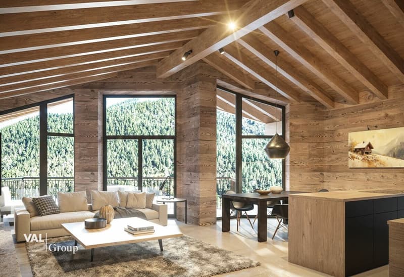 Residenz Le Roc: Luxuriöse Attikawohnung mit 5-Sterne-Komfort und Bergpanorama (1)