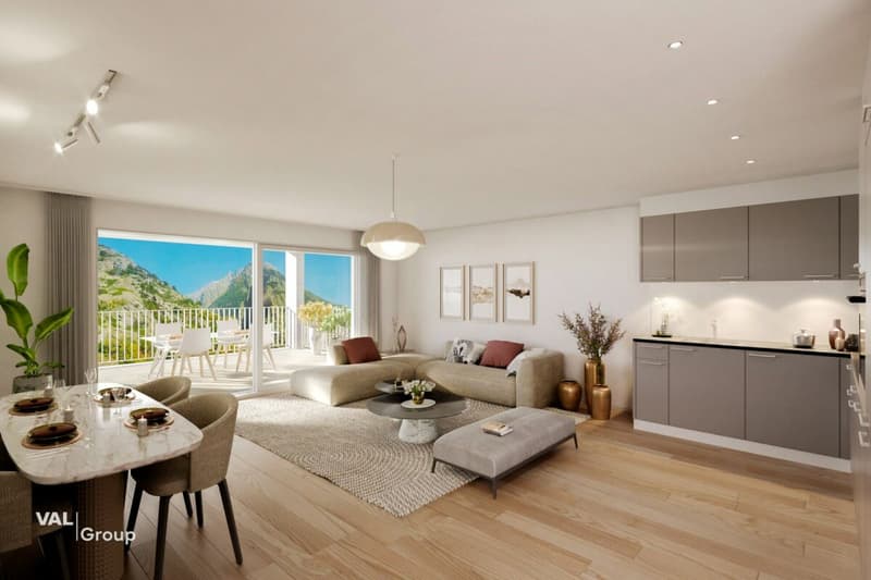 2.5-Zimmer-Wohnung mit Loggia - Erstvermietung im Gamsgarten (2)
