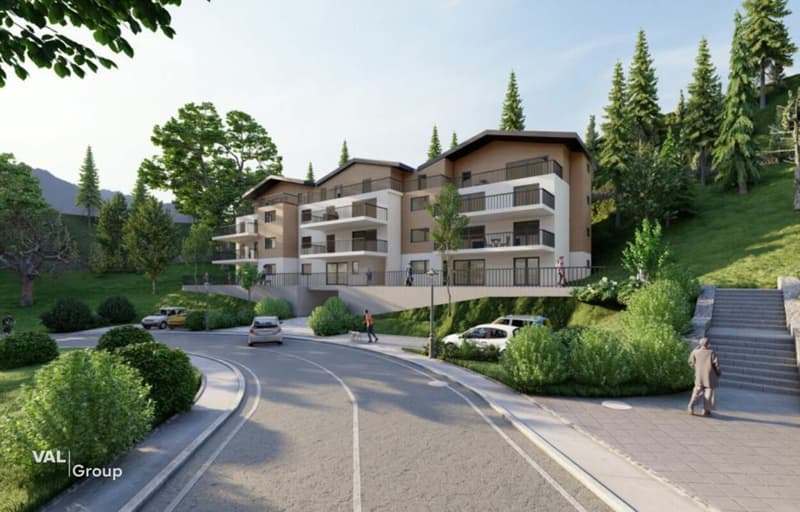 Neubau-Dachwohnung - Modernes Wohnen im magischen Lötschental (2)