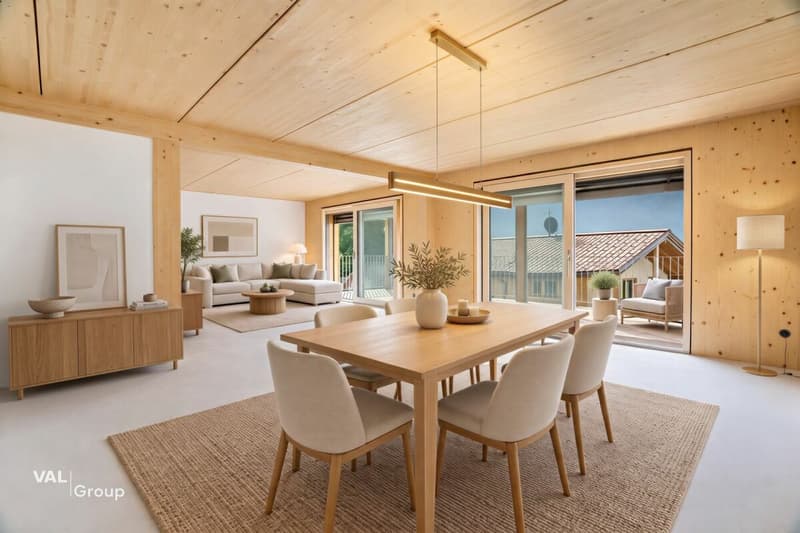 Aussergewöhnliche 5.5-Zimmer Attikawohnung in Steg (2)