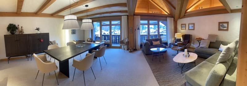 Zentral gelegene Duplex-Wohnung in Gstaad (1)