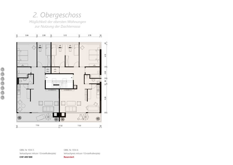Schöner Grundriss, Balkon und Dachterrasse (16)