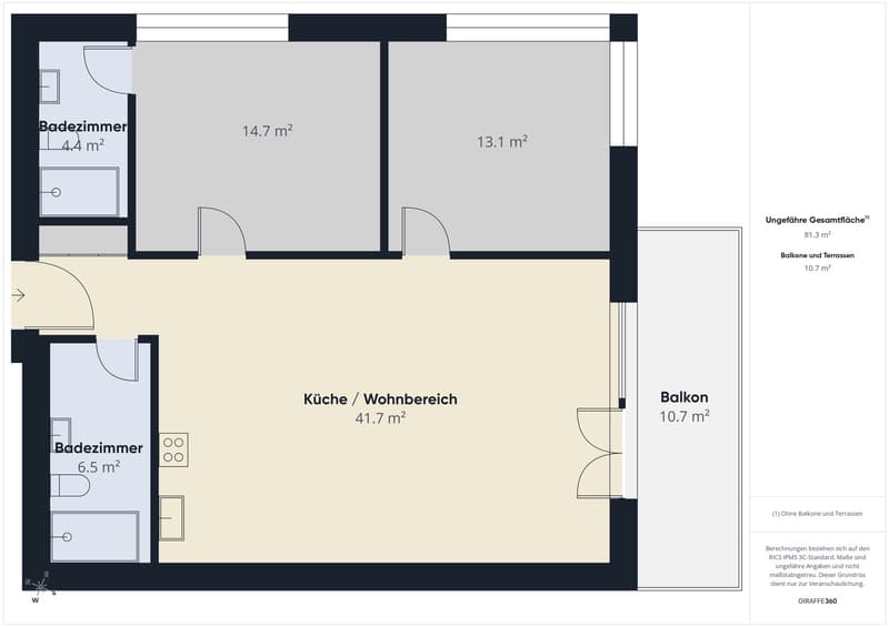 Arrivée & Bien-être : Appartement de jardin de 3,5 pièces en construction neuve (9)