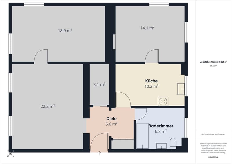 Renovierte 3.5-Zimmer-Altbauwohnung an der Sankt Jakob-Strasse (12)
