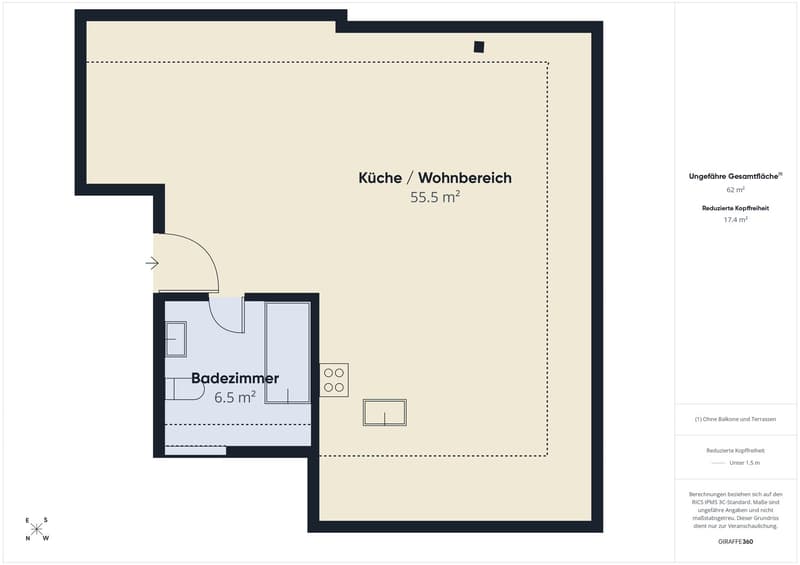 Charmante 1.5-Zimmer-Dachwohnung im Herzen von St. Gallen (13)