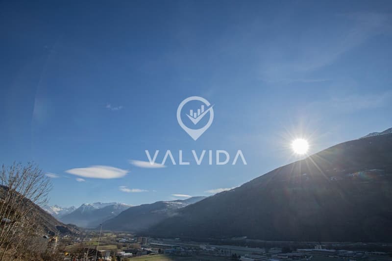 Sunny building land with project in Steg (6)