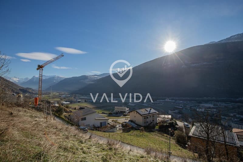 Sunny building land with project in Steg (4)
