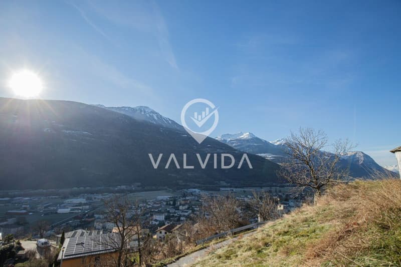 Sunny building land with project in Steg (3)