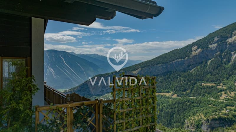 Incantevole appartamento duplex 3.5 locali con vista imprenabile ad Albinen (16)