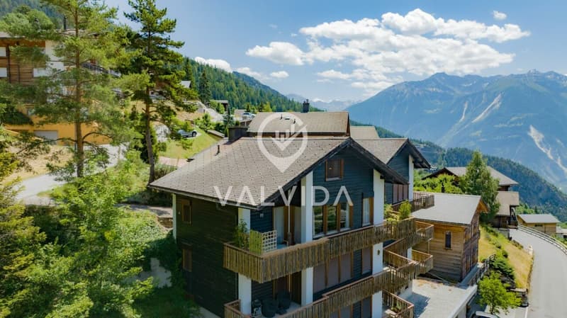 Incantevole appartamento duplex 3.5 locali con vista imprenabile ad Albinen (13)