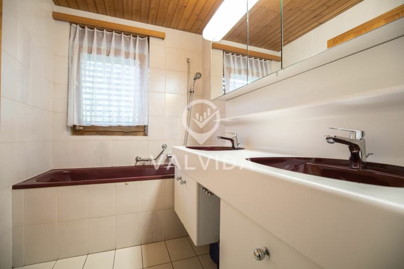 Incantevole appartamento duplex 3.5 locali con vista imprenabile ad Albinen (10)