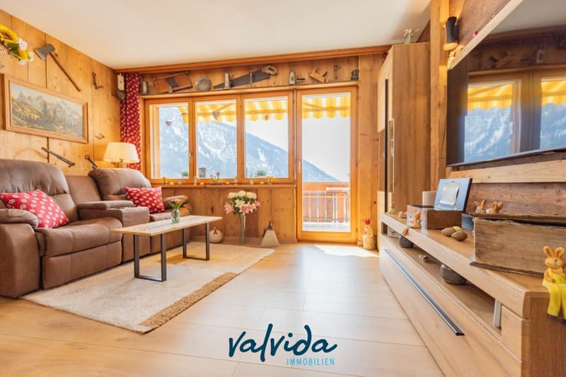 Bijou rénové avec amour avec vue panoramique à Leukerbad (4)