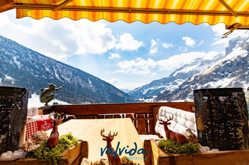 Bijou rénové avec amour avec vue panoramique à Leukerbad (10)