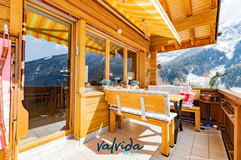 Bijou rénové avec amour avec vue panoramique à Leukerbad (9)