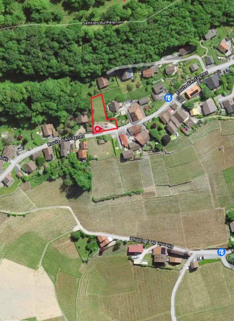Buildable plot with exceptional view of 893 m² in Antagnes/Ollon (6)