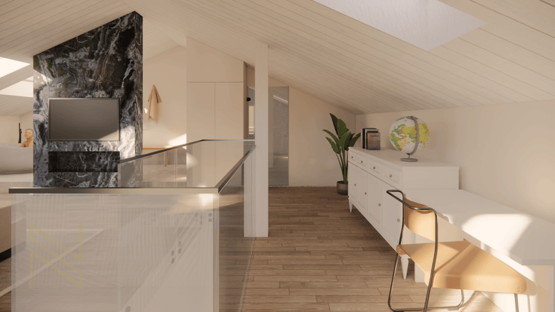 Dachgeschoss / Verschiedene Ausbau-Designs möglich