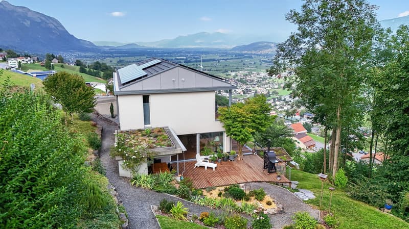 Modernes Einfamilienhaus mit Panoramablick in Gams (1)